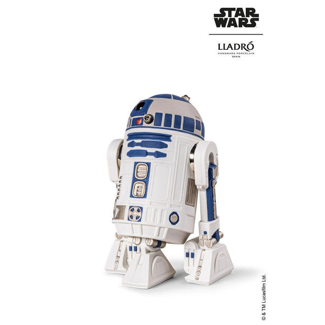 Scultura R2D2 Lladrò in porcellana dettagliata 20x13 cm