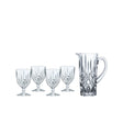 Set brocca e 4 calici Nachtmann Noblesse in cristallo intagliato 1113 ml