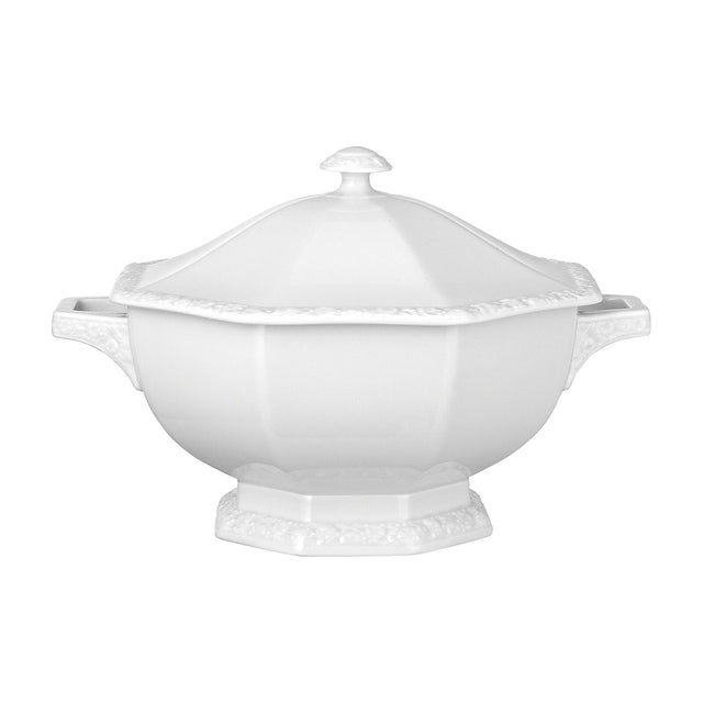 Zuppiera Maria Rosenthal in porcellana bianca ottagonale 2,8 litri