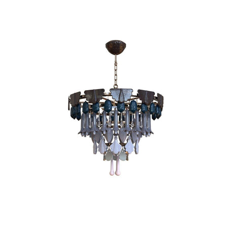 Lampada a sospensione Seasons Lladrò in porcellana colorata 65x70 cm