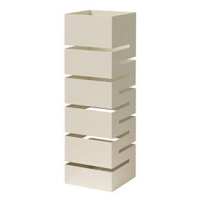 Portaombrelli Montemaggi geometrico in metallo colore panna 49 cm