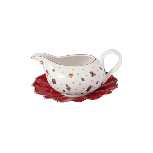 Salsiera con piattino Villeroy & Boch Toy's Delight in porcellana decorata