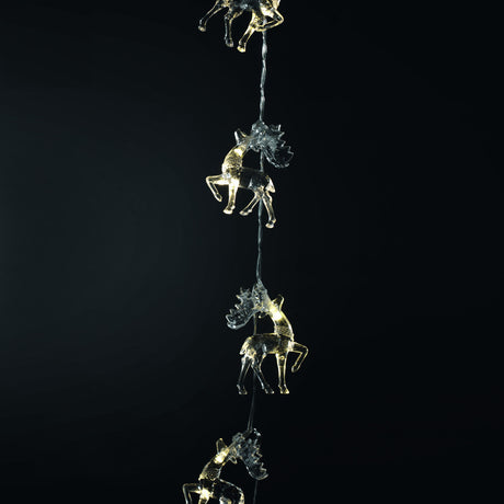 Catena luminosa con cervi Mascagni Casa a LED 135 cm