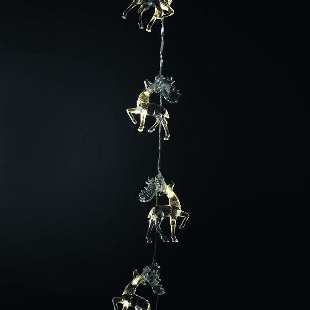 Catena luminosa con cervi Mascagni Casa a LED 135 cm