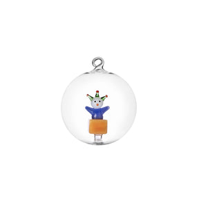 Pallina di Natale Schiaccianoci Ichendorf in vetro borosilicato 8cm