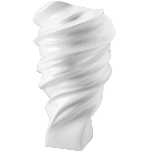 Vaso Squall Rosenthal in porcellana bianca lucida 44 cm