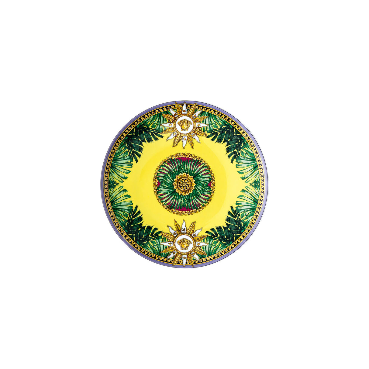 Piattino Jungle Animalier Versace in porcellana decoro 17 cm