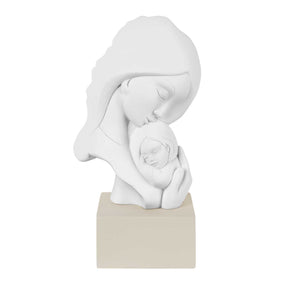 Scultura Maternità Bongelli Preziosi in marmorino color nocciola 20 cm