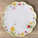 Piatto torta Spring Awakening Villeroy & Boch porcellana decoro floreale 33cm