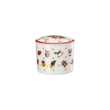 Scatola Happy Wintertime Hutschenreuther in porcellana decorata 14x10 cm