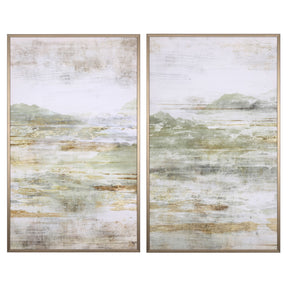 Set 2 quadri Gallery Bizzotto su tela con dettagli dipinti a mano 110x90 cm
