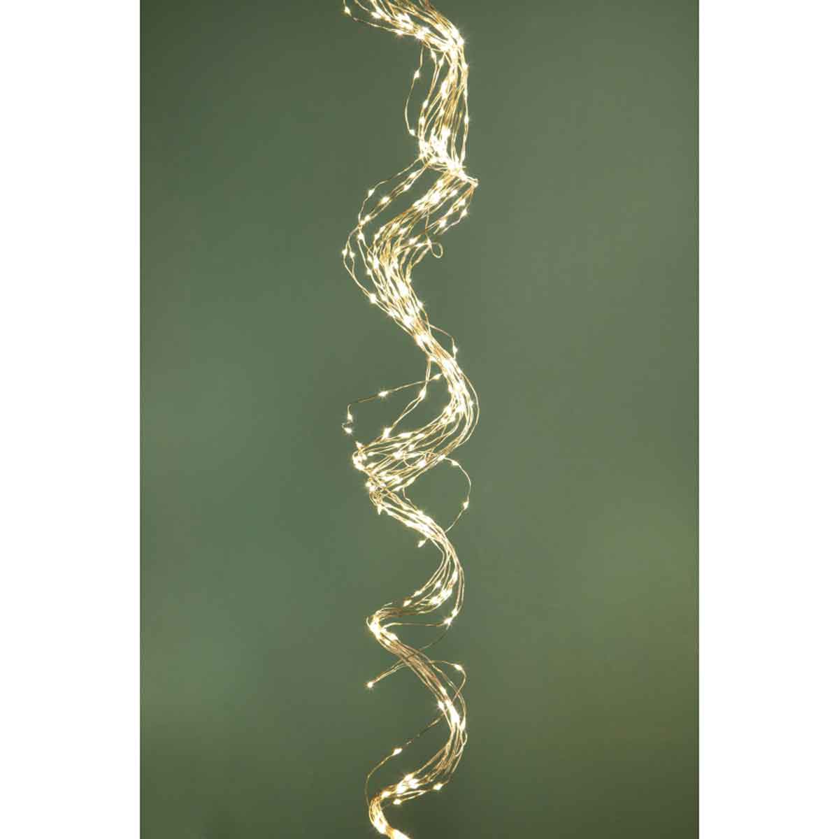 Catena luminosa Bianchi Dino in metallo e plastica 720 LED 320 cm