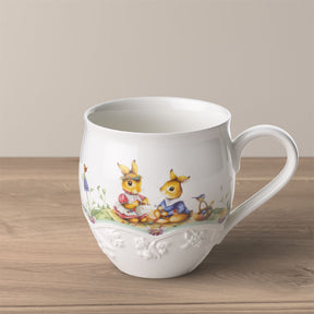Tazza caffè Spring Fantasy Villeroy & Boch in porcellana con coniglietti