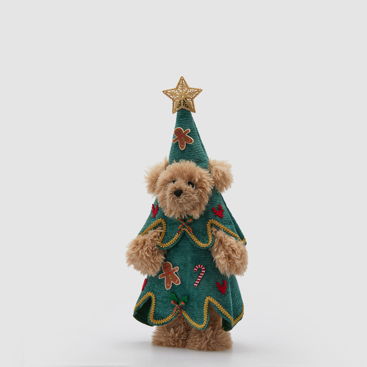 Orso natalizio Pino EDG in tessuto decorativo 60x28 cm