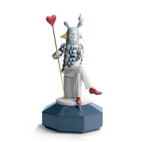 Scultura The Lover III Lladrò in porcellana decorata 38x22x20 cm