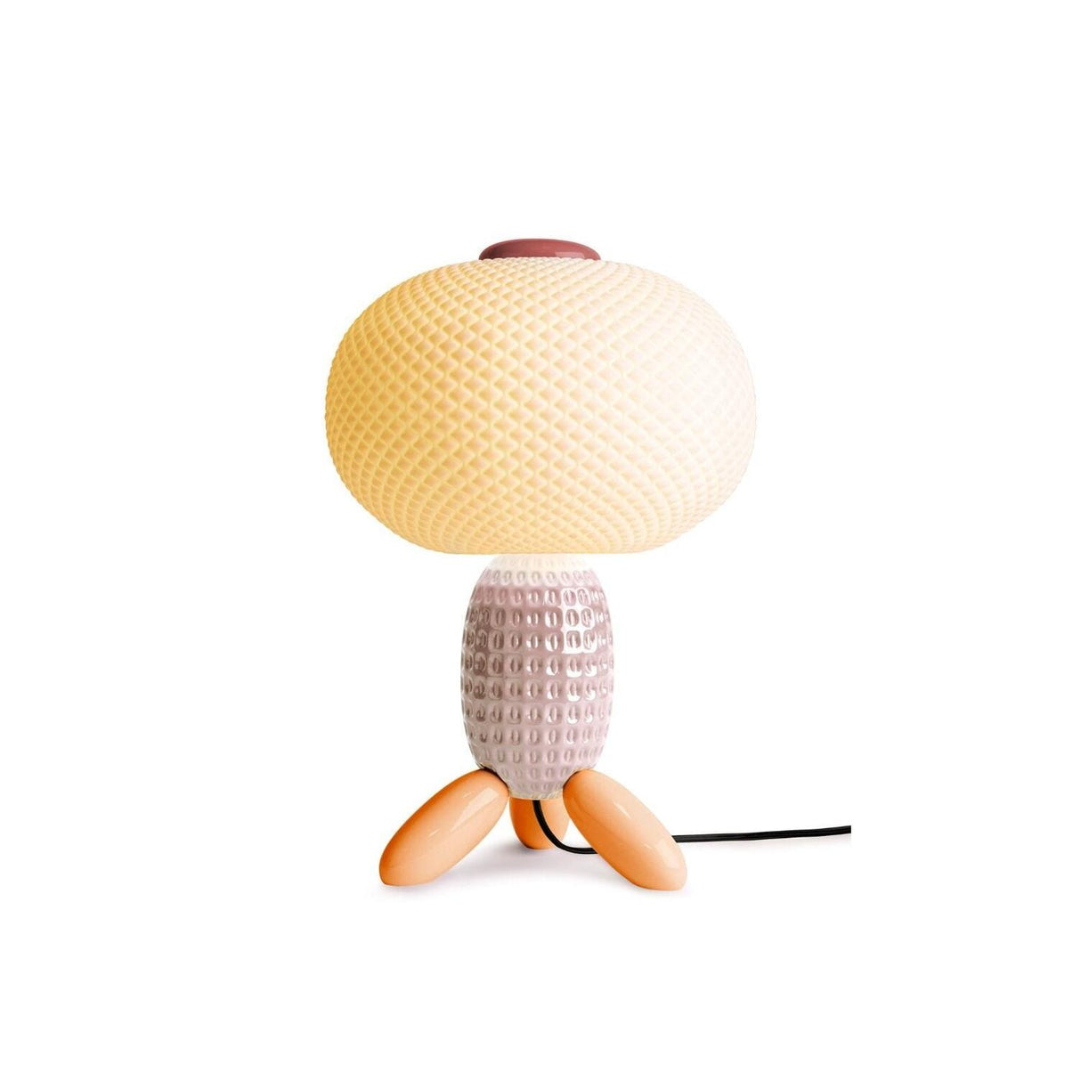 Lampada da tavolo Soft Blown Lladrò in porcellana opaca 41x27 cm