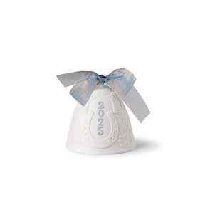 Campana di Natale Lladrò in porcellana decorata edizione 2025 9x8 cm