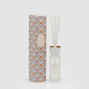 Diffusore bastoncini EDG in vetro con tappo bianco e dettagli oro 500 ml