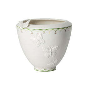 Vaso fiori con farfalle Villeroy & Boch in porcellana premium 17x18 cm