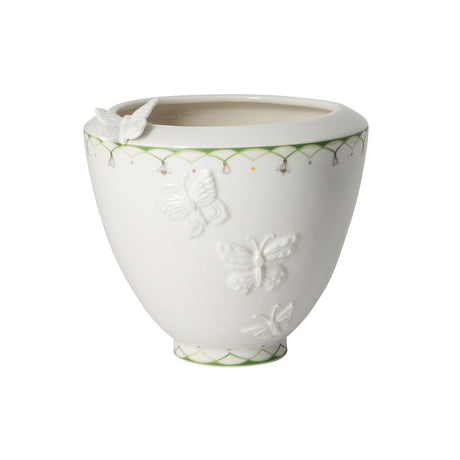 Vaso fiori con farfalle Villeroy & Boch in porcellana premium 17x18 cm