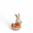 Coniglietto pasquale Goebel in ceramica decorata altezza 7 cm