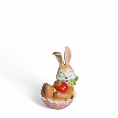 Coniglietto pasquale Goebel in ceramica decorata altezza 7 cm