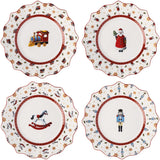 Set 4 piatti colazione Villeroy & Boch Toy's Delight in porcellana decorata