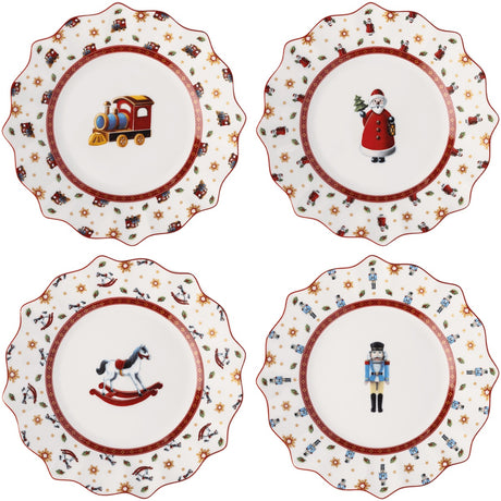 Set 4 piatti colazione Villeroy & Boch Toy's Delight in porcellana decorata