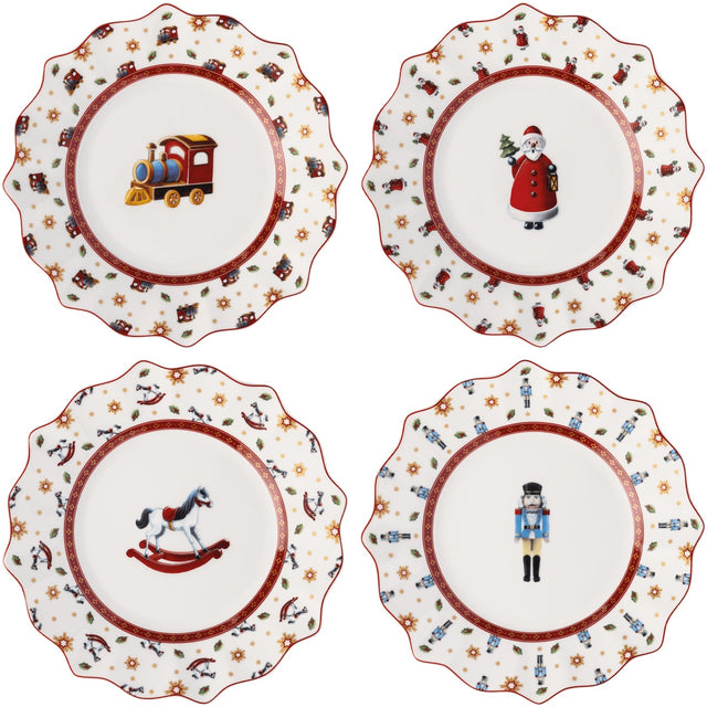 Set 4 piatti colazione Villeroy & Boch Toy's Delight in porcellana decorata