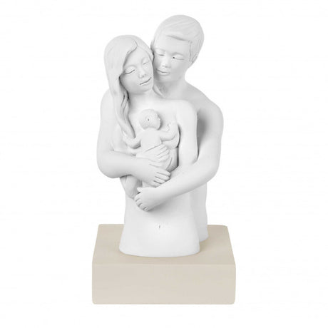 Scultura Abbraccio Innamorati Bongelli Preziosi in marmorino 15 cm