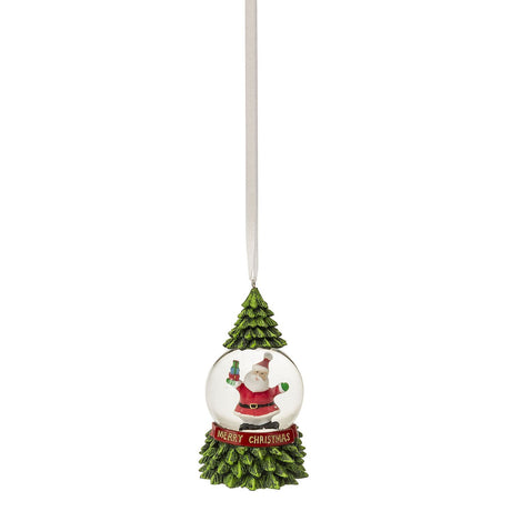 Pendaglio Babbo Natale Noel in poliresina multicolore 9 cm
