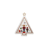 Vassoietto Albero Lo Schiaccianoci Brandani in porcellana 21x16 cm
