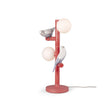 Lampada da tavolo Parrot Lladrò in porcellana color corallo 45x20 cm