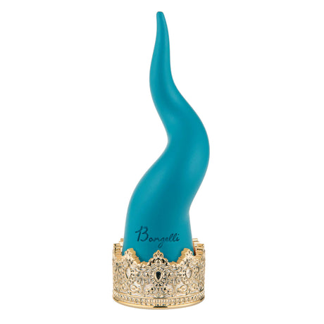 Cornetto portafortuna Bongelli Preziosi in marmorino blu 21 cm