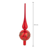 BIANCHI DINO Glass Top with Flower for Christmas Tree 31cm