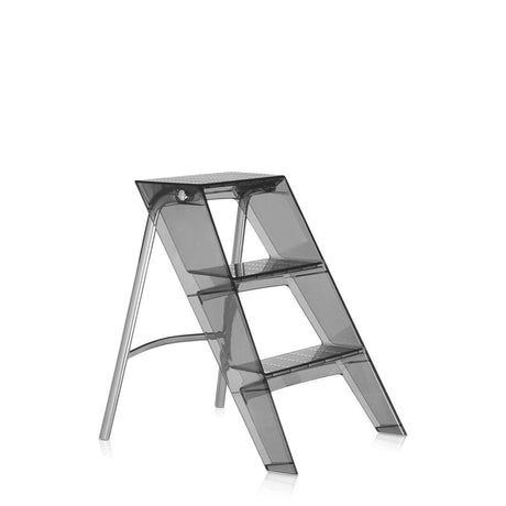 Scaletta Upper Kartell in policarbonato fumè e acciaio 46x60 cm