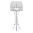 Lampada da tavolo Bourgie Kartell in policarbonato stile barocco 78 cm