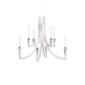 Lampada a sospensione Khan Kartell in policarbonato trasparente 77x61 cm