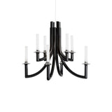 Lampada a sospensione Khan Kartell in policarbonato nero 77x61 cm