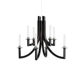 Lampada a sospensione Khan Kartell in policarbonato nero 77x61 cm