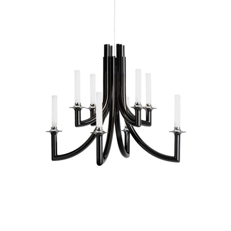 Lampada a sospensione Khan Kartell in policarbonato nero 77x61 cm