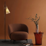 KARTELL K-LUX Floor Lamp Gray Straw Yellow 165cm Steel PMMA