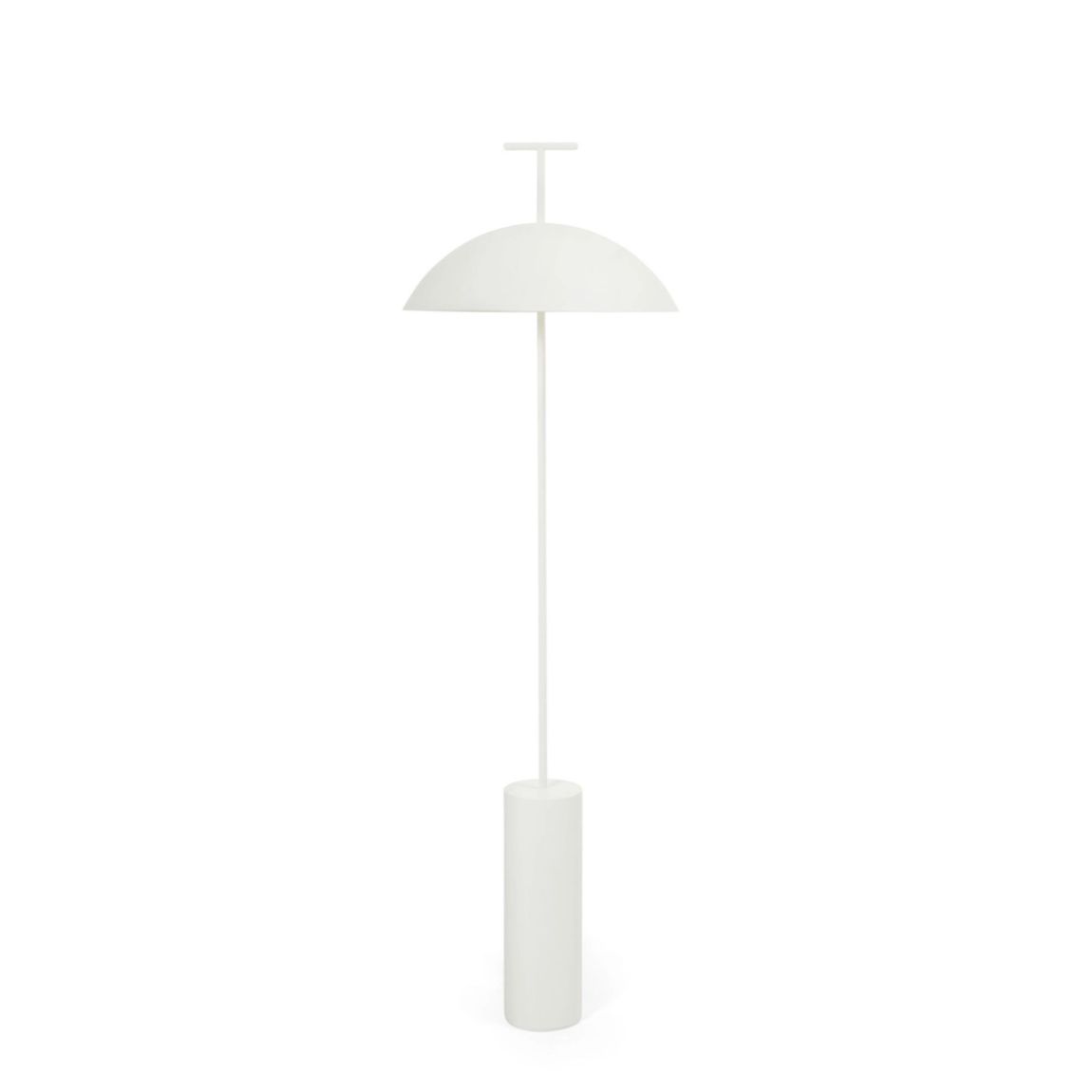 Lampada da terra Geen-A Kartell in acciaio bianco opaco 132 cm