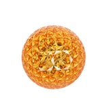 KARTELL Planet Table Lamp with Amber Yellow Stem 53cm Steel PMMA