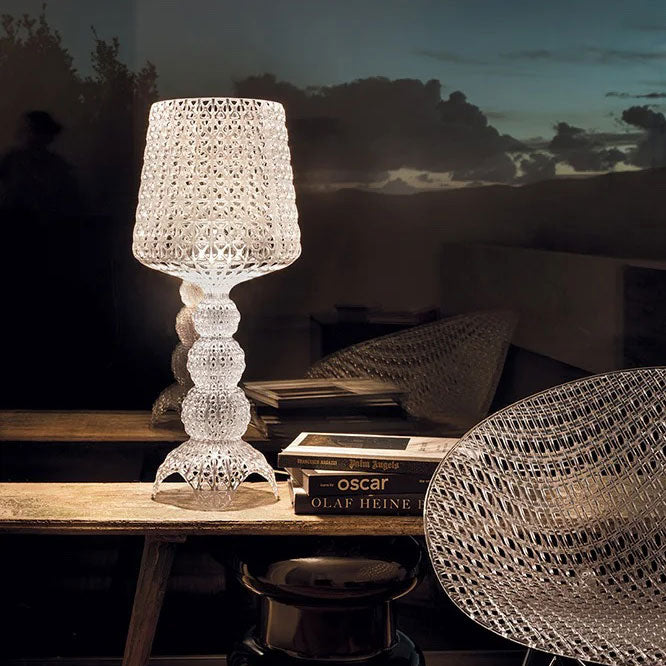 KARTELL Mini Kabuki Table Lamp Light Blue 70cm Polycarbonate 2.0