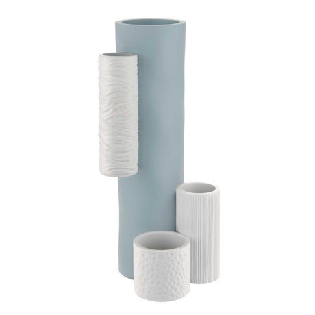 Vaso modulare Bongelli Preziosi in marmorino color carta zucchero 34 cm