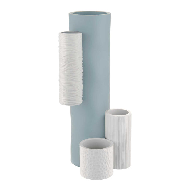 Vaso modulare Bongelli Preziosi in marmorino color carta zucchero 34 cm