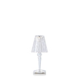Lampada da tavolo Battery Kartell in PMMA trasparente 26 cm