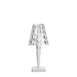Lampada da tavolo Big Battery Kartell in PMMA trasparente 37 cm