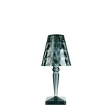 Lampada da tavolo Big Battery Kartell in PMMA azzurro 37 cm